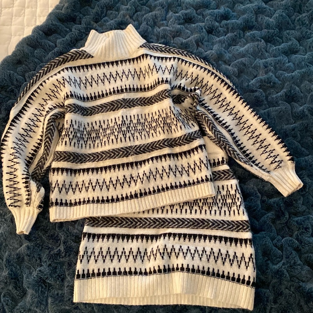 LOFT sweater skirt set XS